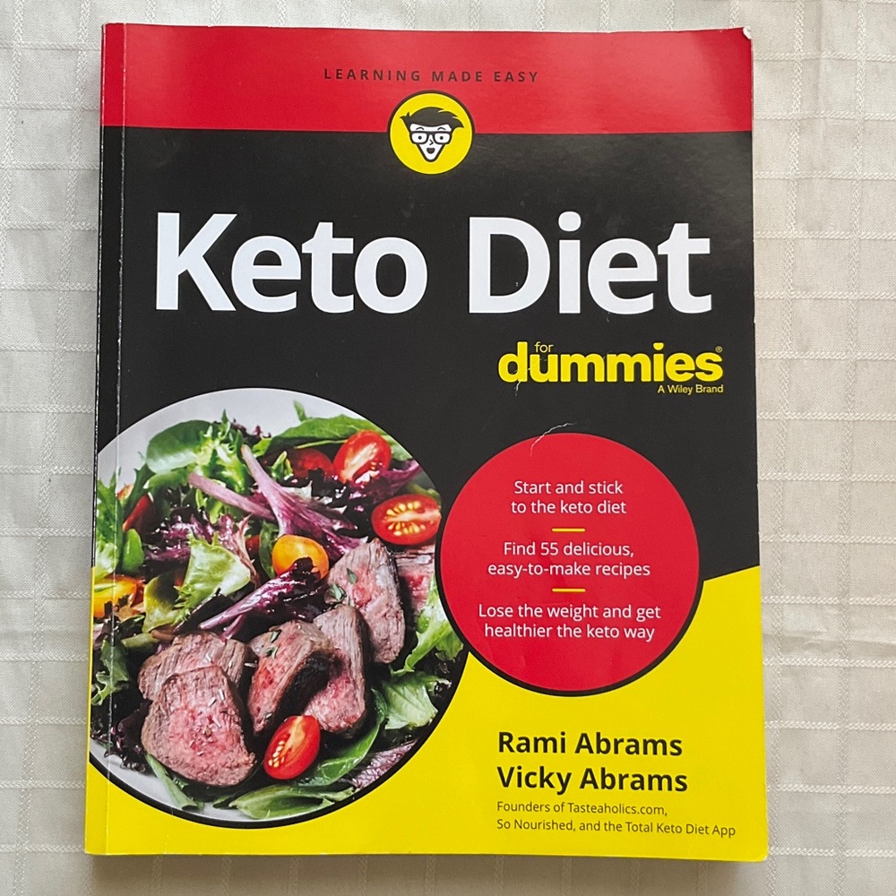 Keto Diet for Dummies Cookbook - Yellow and Black